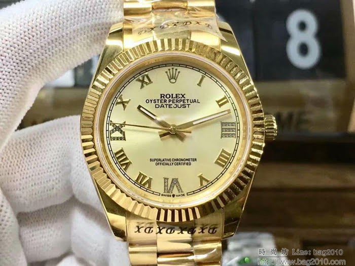 ROLEX勞力士 日誌系列 全新款 經典羅馬刻度設計 奢華典雅 男士腕表  wssb3724